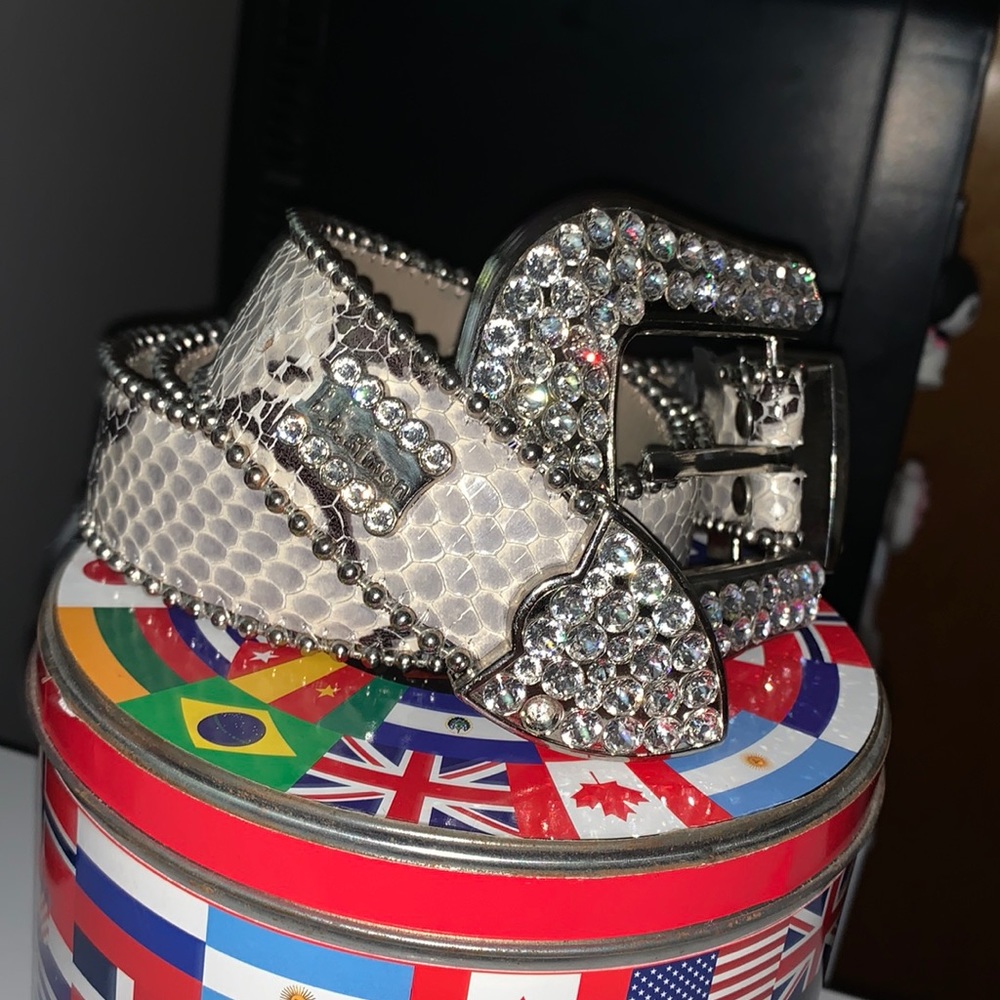BB Simon Belt Snake Skin Size 32
